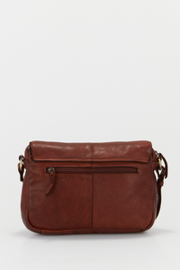 Tia Leather Flapover Bag