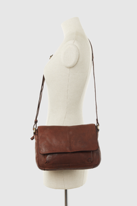 Tia Leather Flapover Bag
