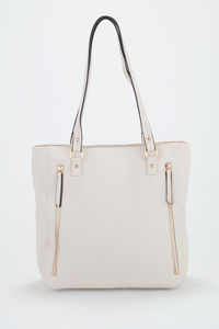Zip Detail Tote Bag