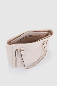 Zip Detail Tote Bag