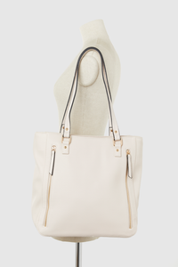 Zip Detail Tote Bag