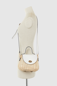 Rattan Top Handle Bag