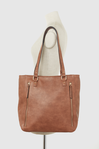 Zip Detail Tote Bag