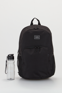 Solid Black Backpack