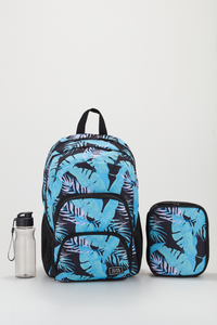 Pastel Leaf Backpack Set