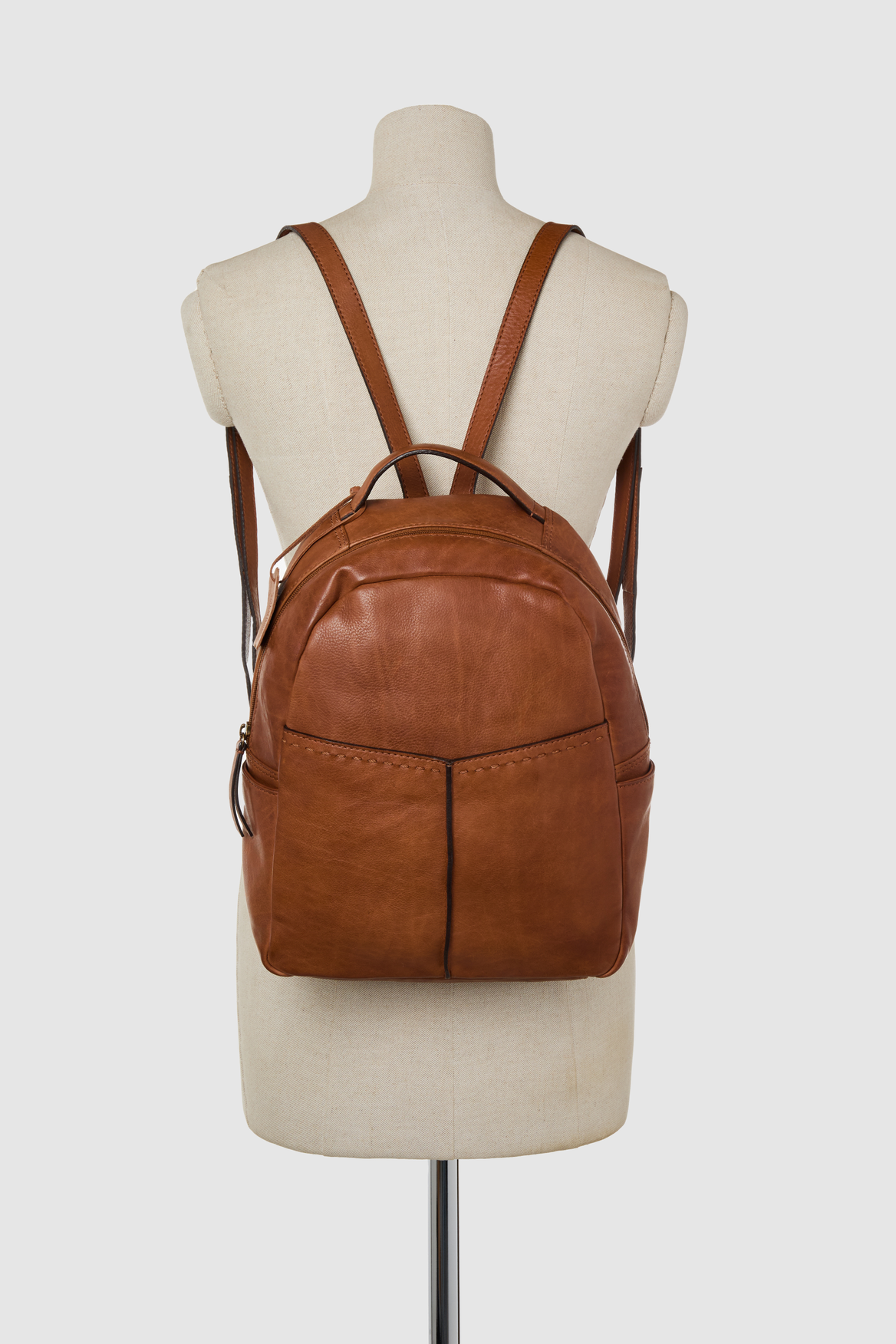 Leather backpack strandbags best sale