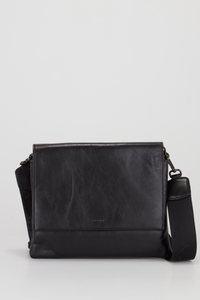 Ria Leather Flapover Bag