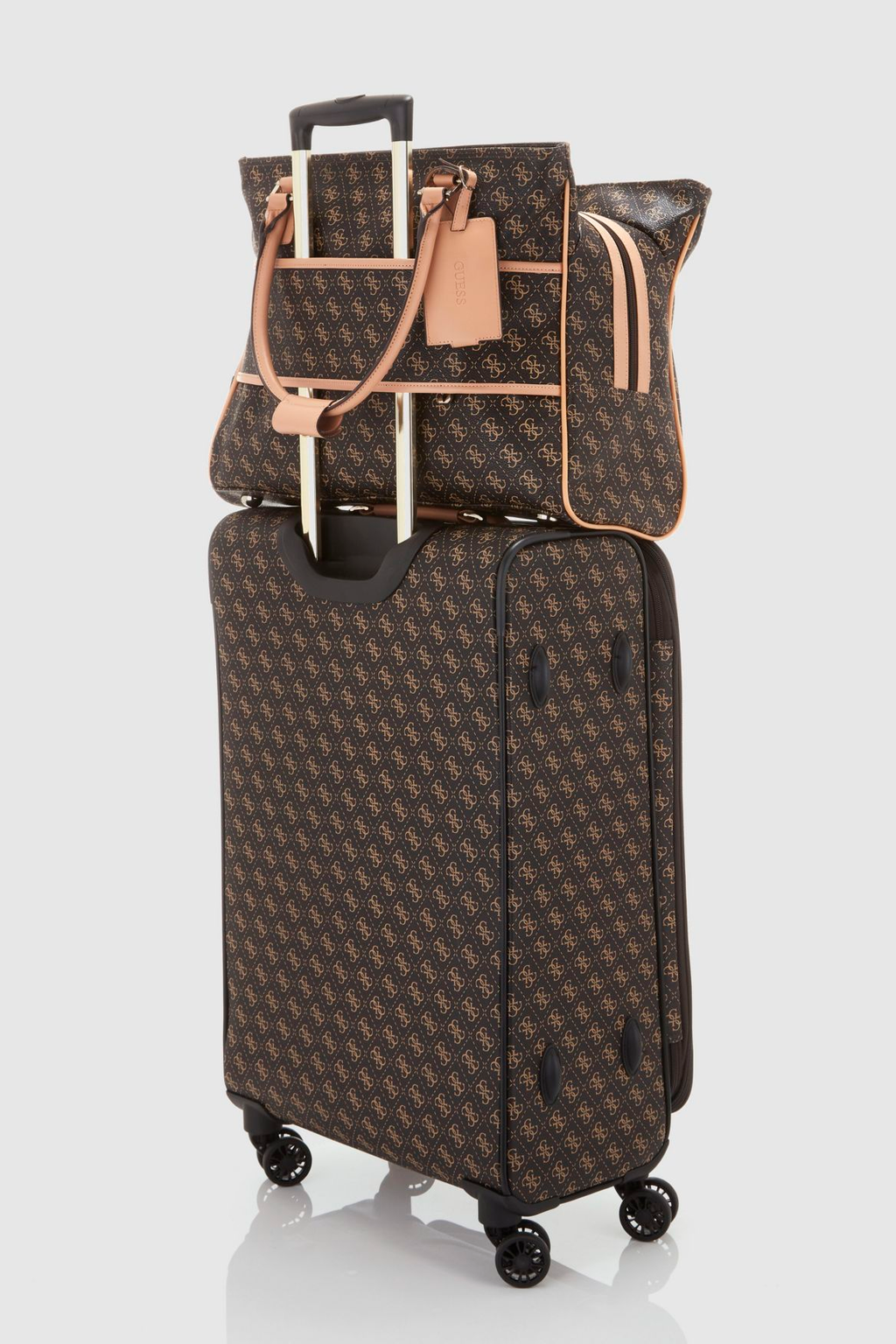 guess logo affair dome travel tote bag Guess Logo Affair Deluxe Travel Tote – Strandbags Australia