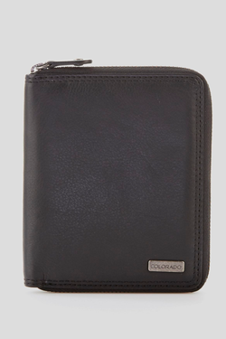 RFID Roy Leather Zip Wallet