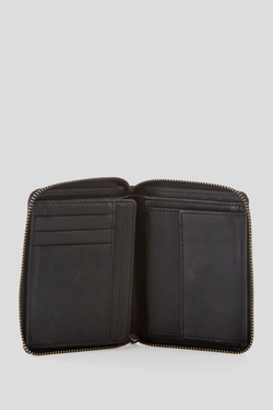 RFID Roy Leather Zip Wallet