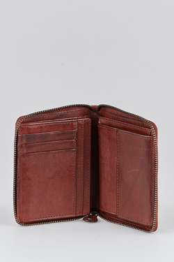 RFID Roy Leather Zip Wallet