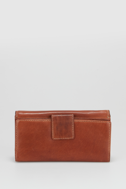 RFID Maya Leather Large Clutch