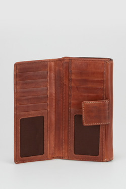 RFID Maya Leather Large Clutch