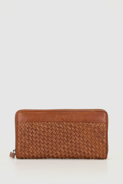 RFID Palma Leather Zip Wallet