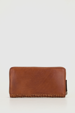 RFID Palma Leather Zip Wallet