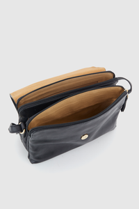 Selina Leather Flapover Bag