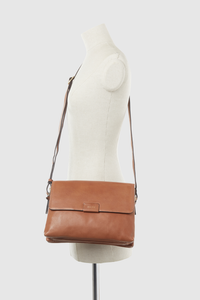 Selina Leather Flapover Bag