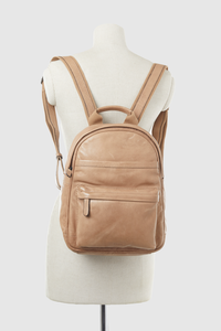 Sia Leather Soft Fold Backpack