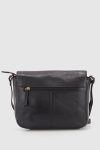 Cam Leather Flapover Bag
