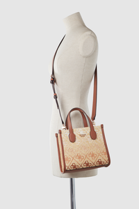 Silvana Straw Mini Tote Bag