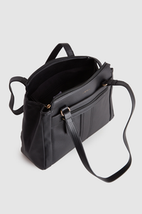 Zip Pocket Panel Tote Bag