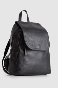 Sia Leather Flapover Backpack