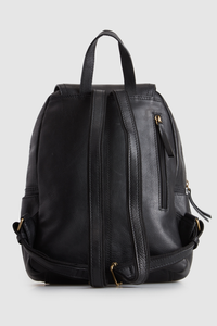 Sia Leather Flapover Backpack