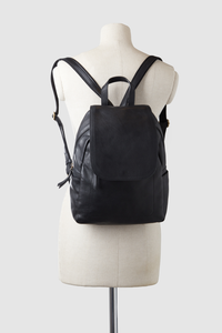 Sia Leather Flapover Backpack