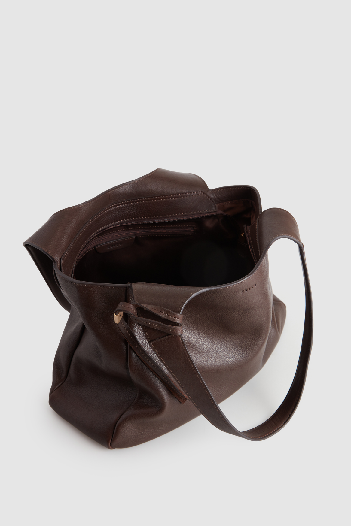Clara Leather Charm Tote Bag