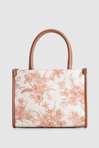 Tropical Canvas Mini Tote