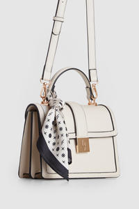 Scarf Top Handle Bag