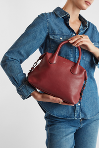Grace Leather Midi Tote Bag