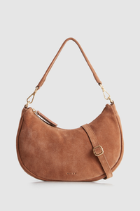 Margo Leather Suede Hobo Bag