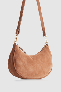 Margo Leather Suede Hobo Bag