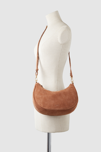 Margo Leather Suede Hobo Bag