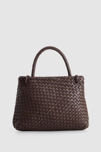 Margo Leather Weave Tote Bag