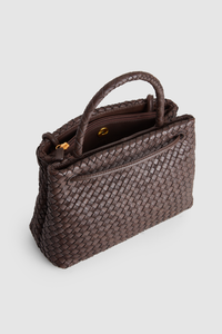 Margo Leather Weave Tote Bag