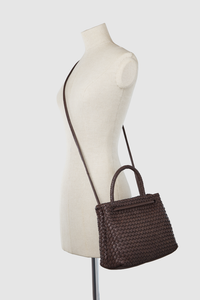 Margo Leather Weave Tote Bag