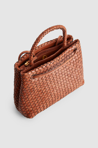 Margo Leather Weave Tote Bag