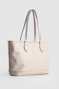 Embossed Tote Bag With Pouch