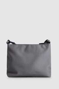 Denim Zip Pocket Crossbody Bag