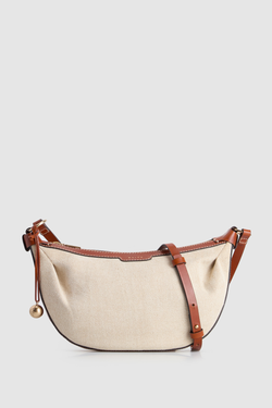 Alana Leather Canvas Crossbody Bag