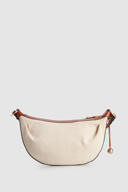 Alana Leather Canvas Crossbody Bag