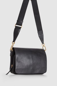 Charli Leather Flap Crossbody Bag