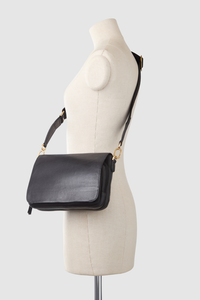 Charli Leather Flap Crossbody Bag