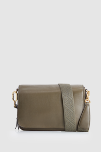 Charli Leather Flap Crossbody Bag
