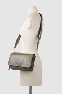 Charli Leather Flap Crossbody Bag
