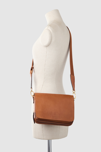 Charli Leather Flap Crossbody Bag