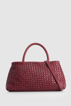 Margo Leather Weave Shopper Bag