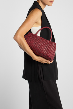 Margo Leather Weave Shopper Bag